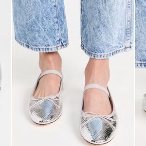 loeffler randall
LEONIE FLAT - SILVER size 7
